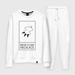 Костюм хлопковый женский Bear Claw, цвет: белый