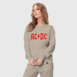 Костюм хлопковый женский ACDC, цвет: миндальный — фото 2