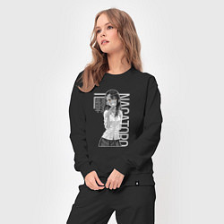 Костюм хлопковый женский Хаясэ Нагаторо, цвет: черный — фото 2