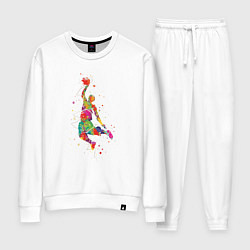 Костюм хлопковый женский Basketball Player, цвет: белый