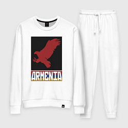 Костюм хлопковый женский Орёл - Армения, цвет: белый