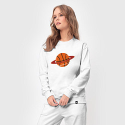 Костюм хлопковый женский Basketball Planet, цвет: белый — фото 2