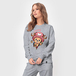 Костюм хлопковый женский Тони Тони Чоппер One Piece, цвет: меланж — фото 2