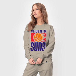 Костюм хлопковый женский Phoenix Suns, цвет: миндальный — фото 2