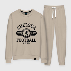 Костюм хлопковый женский Chelsea Football Club, цвет: миндальный