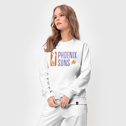 Костюм хлопковый женский NBA - Suns, цвет: белый — фото 2