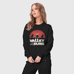 Костюм хлопковый женский Valley Of The Suns, цвет: черный — фото 2