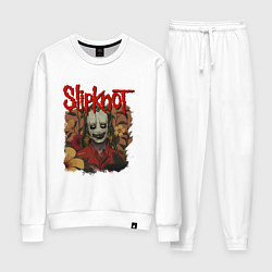 Костюм хлопковый женский SLIPKNOT СЛИПКНОТ Z, цвет: белый