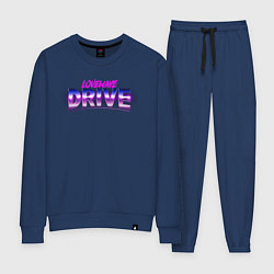 Костюм хлопковый женский Lovewave Drive, цвет: тёмно-синий