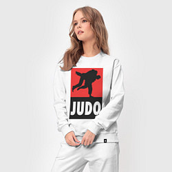 Костюм хлопковый женский Judo, цвет: белый — фото 2
