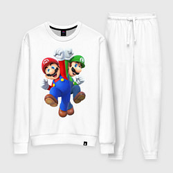 Костюм хлопковый женский Mario Bros, цвет: белый