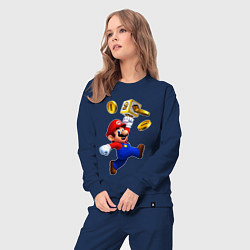 Костюм хлопковый женский Mario cash, цвет: тёмно-синий — фото 2