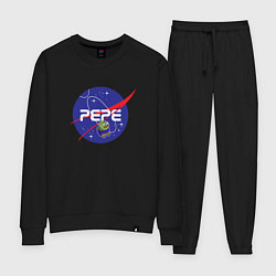 Костюм хлопковый женский Pepe Pepe space Nasa, цвет: черный