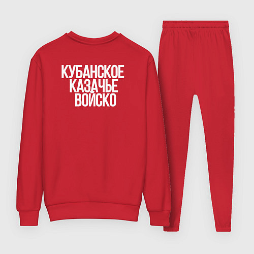Женский костюм Кубанское Казачье Войско с эмблемой / Красный – фото 2
