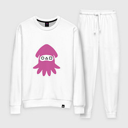 Костюм хлопковый женский Squid Pink, цвет: белый