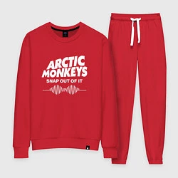 Костюм хлопковый женский Arctic Monkeys, группа, цвет: красный