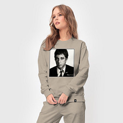 Костюм хлопковый женский Аль Пачино Al Pacino, цвет: миндальный — фото 2