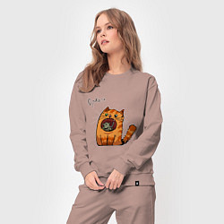 Костюм хлопковый женский Оркота, цвет: пыльно-розовый — фото 2