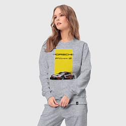 Костюм хлопковый женский Porsche Carrera 4S Motorsport, цвет: меланж — фото 2