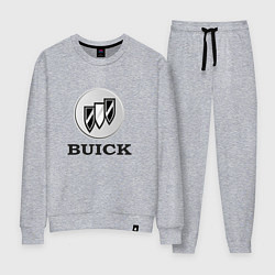 Костюм хлопковый женский Gray gradient Logo Buick, цвет: меланж