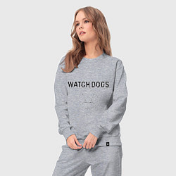 Костюм хлопковый женский Watch Dogs, цвет: меланж — фото 2