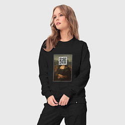 Костюм хлопковый женский QR Mona Lisa, цвет: черный — фото 2
