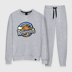 Костюм хлопковый женский Midland Rockhounds - baseball team, цвет: меланж