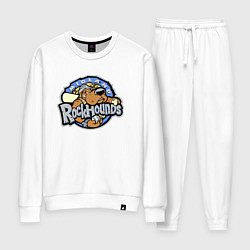 Костюм хлопковый женский Midland Rockhounds - baseball team, цвет: белый