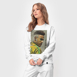 Костюм хлопковый женский Neymar Junior - Brazil national team, цвет: белый — фото 2