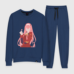 Костюм хлопковый женский Zero Two 03 Darling, цвет: тёмно-синий