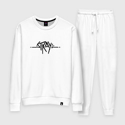 Костюм хлопковый женский Stray Logo, цвет: белый
