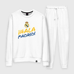 Костюм хлопковый женский HALA MADRID, Real Madrid, Реал Мадрид, цвет: белый