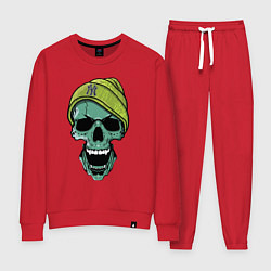 Костюм хлопковый женский New York Yankees Cool skull, цвет: красный