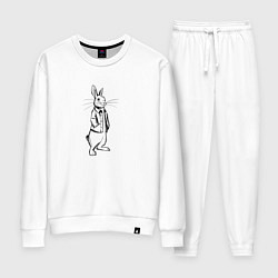 Костюм хлопковый женский Rabbit Piter, цвет: белый