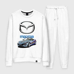 Костюм хлопковый женский Mazda Japan, цвет: белый
