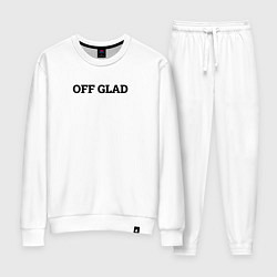 Костюм хлопковый женский OFF GLAD, цвет: белый