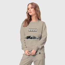 Костюм хлопковый женский Audi Concept Sketch, цвет: миндальный — фото 2