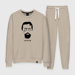 Костюм хлопковый женский Чехов, цвет: миндальный