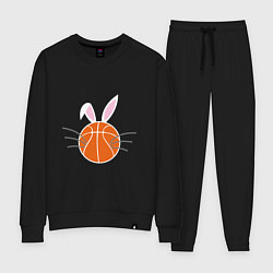 Костюм хлопковый женский Basketball Bunny, цвет: черный