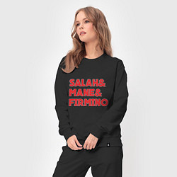 Костюм хлопковый женский Salah - Mane - Firmino, цвет: черный — фото 2