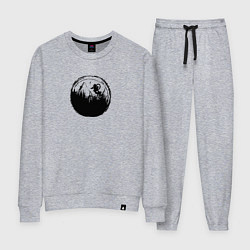 Костюм хлопковый женский Crazy downhill, цвет: меланж