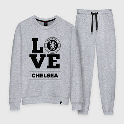 Костюм хлопковый женский Chelsea Love Классика, цвет: меланж