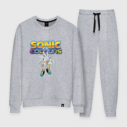 Костюм хлопковый женский Silver Hedgehog Sonic Video Game, цвет: меланж