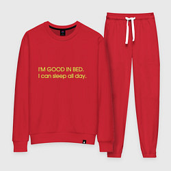 Женский костюм Im good in bed I can sleep all day