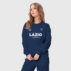 Костюм хлопковый женский Lazio Форма Чемпионов, цвет: тёмно-синий — фото 2