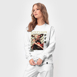 Костюм хлопковый женский Kazuha геншин, цвет: белый — фото 2