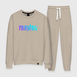 Костюм хлопковый женский FAIRY TAIL NEON, цвет: миндальный