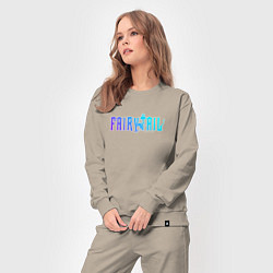 Костюм хлопковый женский FAIRY TAIL NEON, цвет: миндальный — фото 2