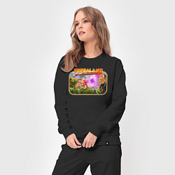 Костюм хлопковый женский Supraland cup, цвет: черный — фото 2