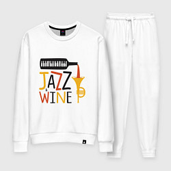 Костюм хлопковый женский Jazz & Wine, цвет: белый